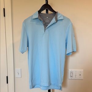 The Southern Shirt Company Light Blue Polo with Gray Trim